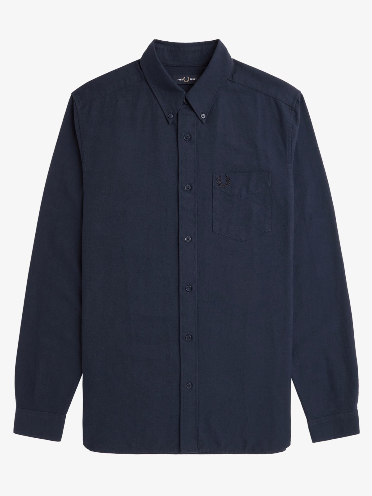 Fred Perry Hemd mit Brusttasche und Logo-Stickerei in M