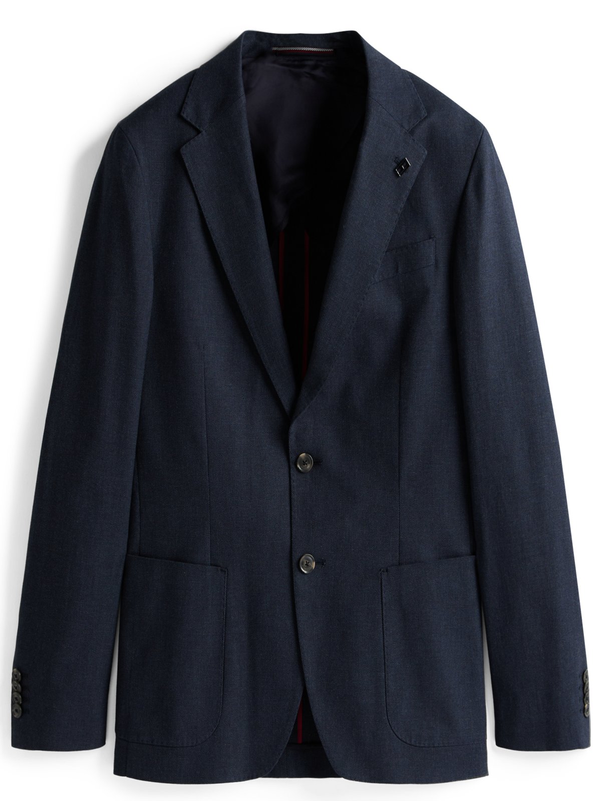 Tommy Hilfiger Leichtes Sakko mit Stretch und feinem Muster in 46