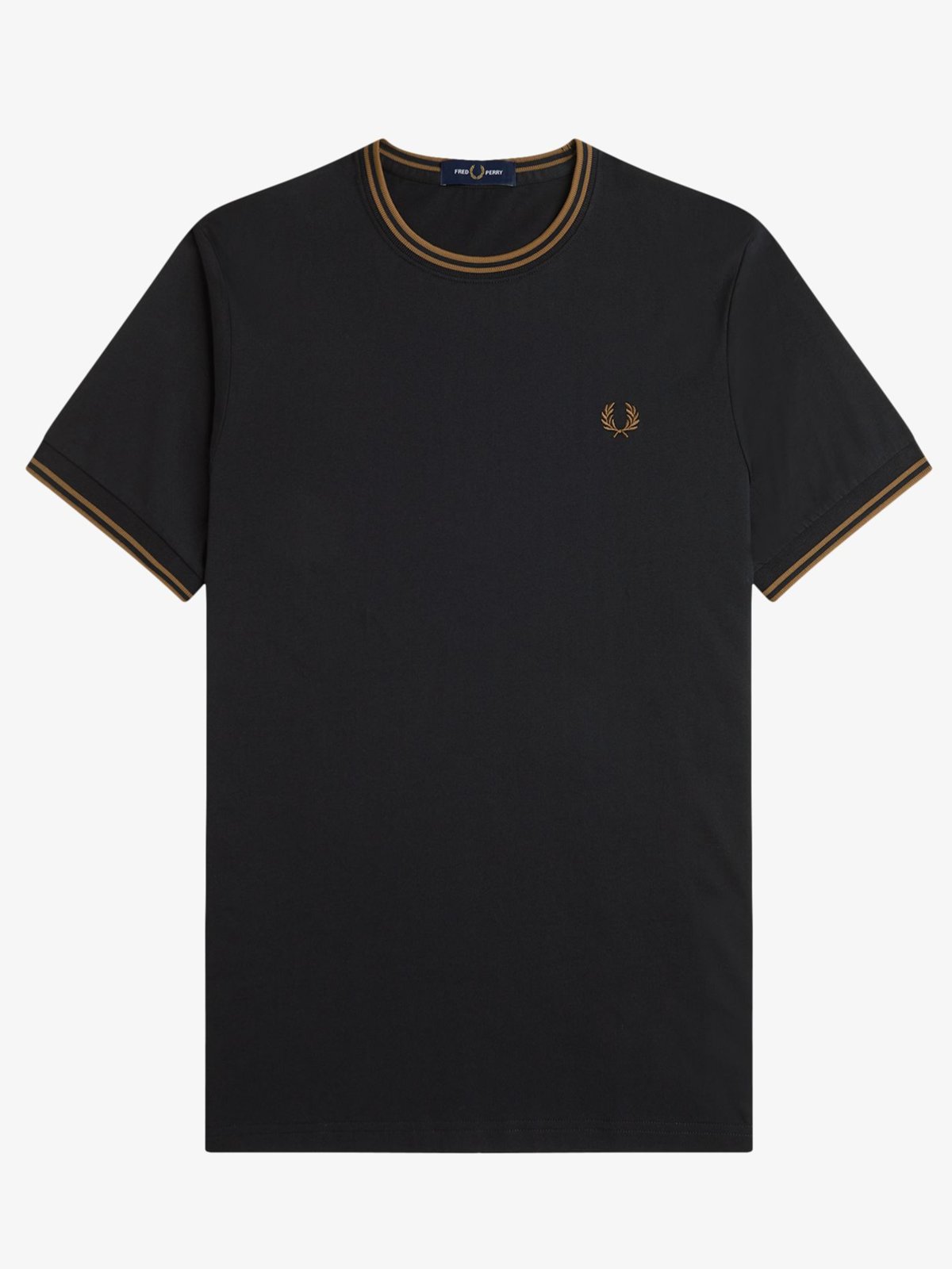 Fred Perry Softes T-Shirt mit Streifenakzenten in S