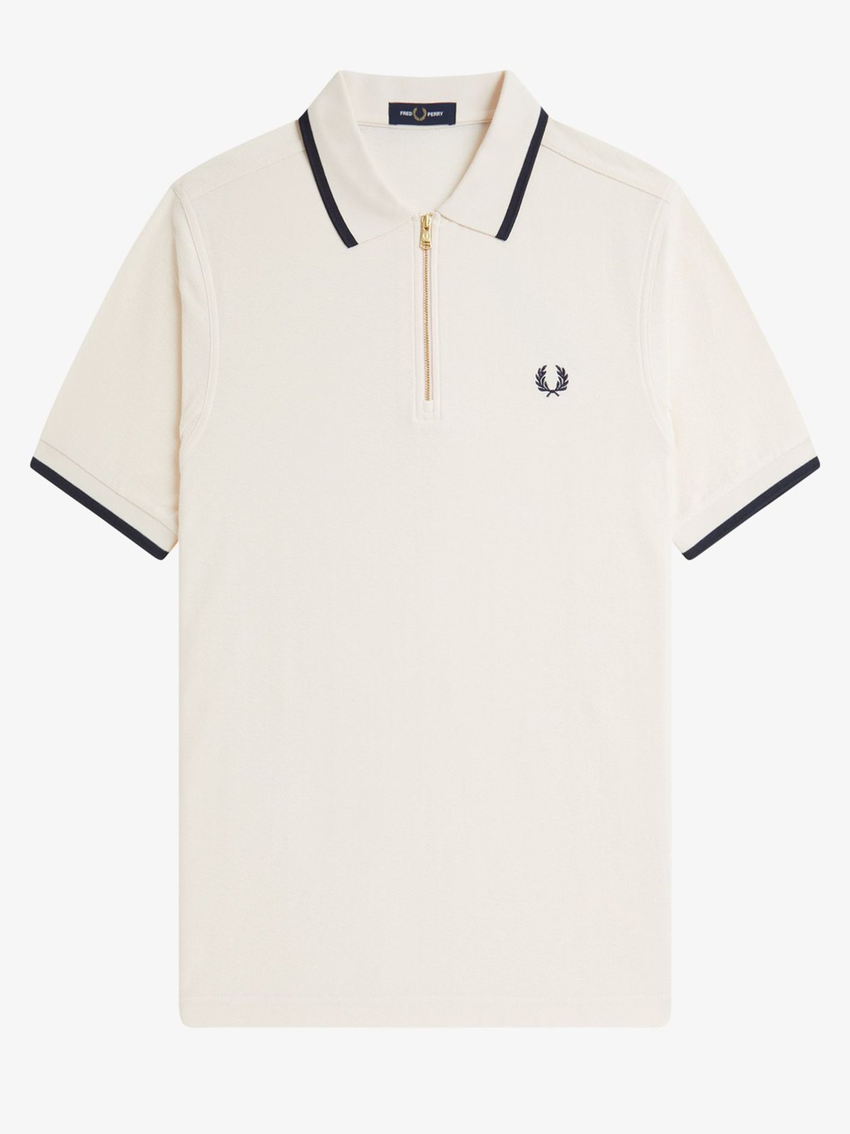 Fred Perry Poloshirt aus Baumwoll-Krepp mit Logo-Aufnäher in S