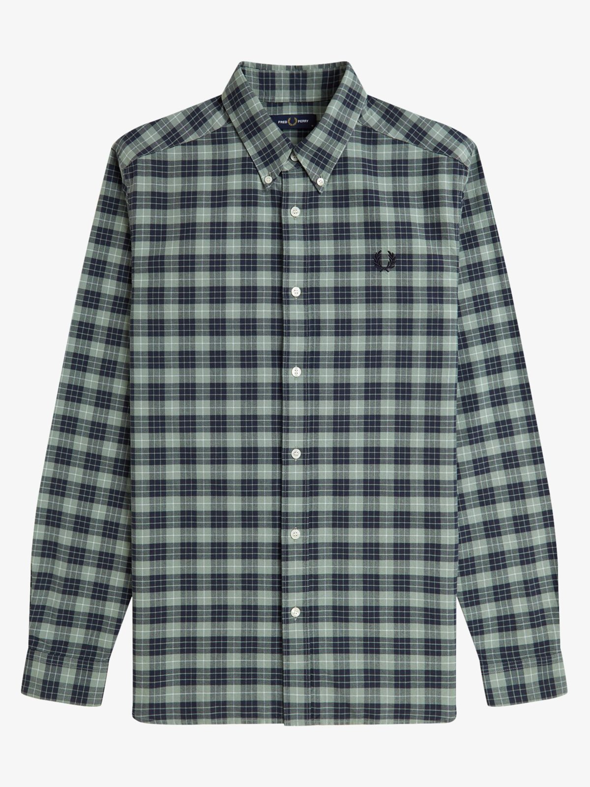 Fred Perry Baumwollhemd mit Karomuster und Button Down-Kragen in S