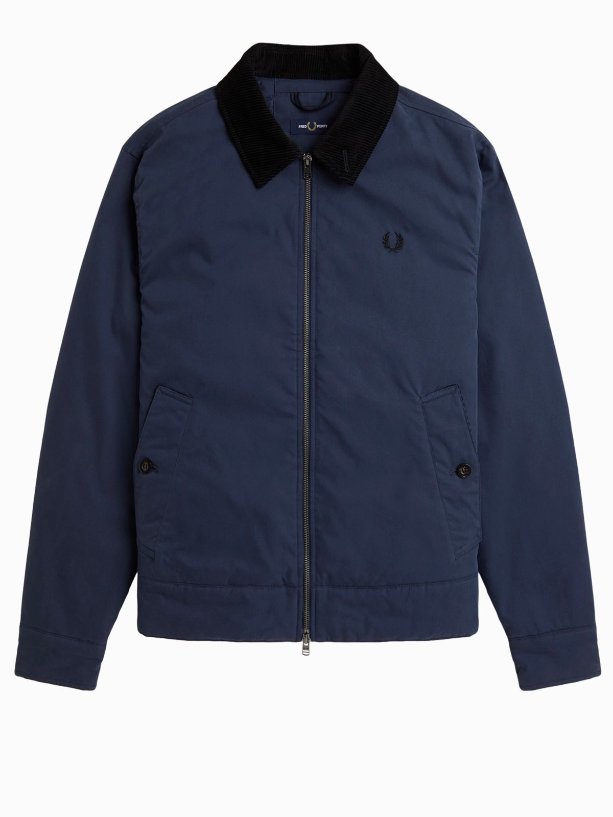 Fred Perry Urbane Jacke mit Cordkragen und gesteppten Innenfutter in S