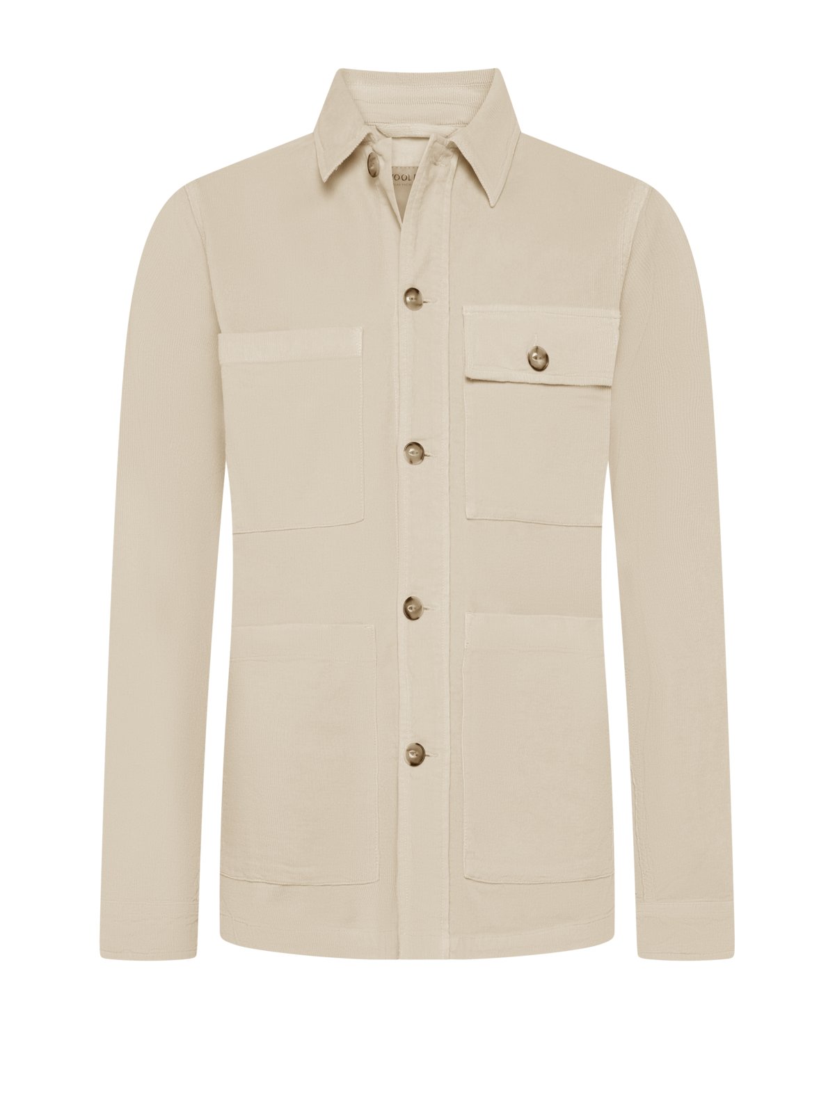 Woolrich Cord-Overshirt mit aufgesetzten Taschen in S