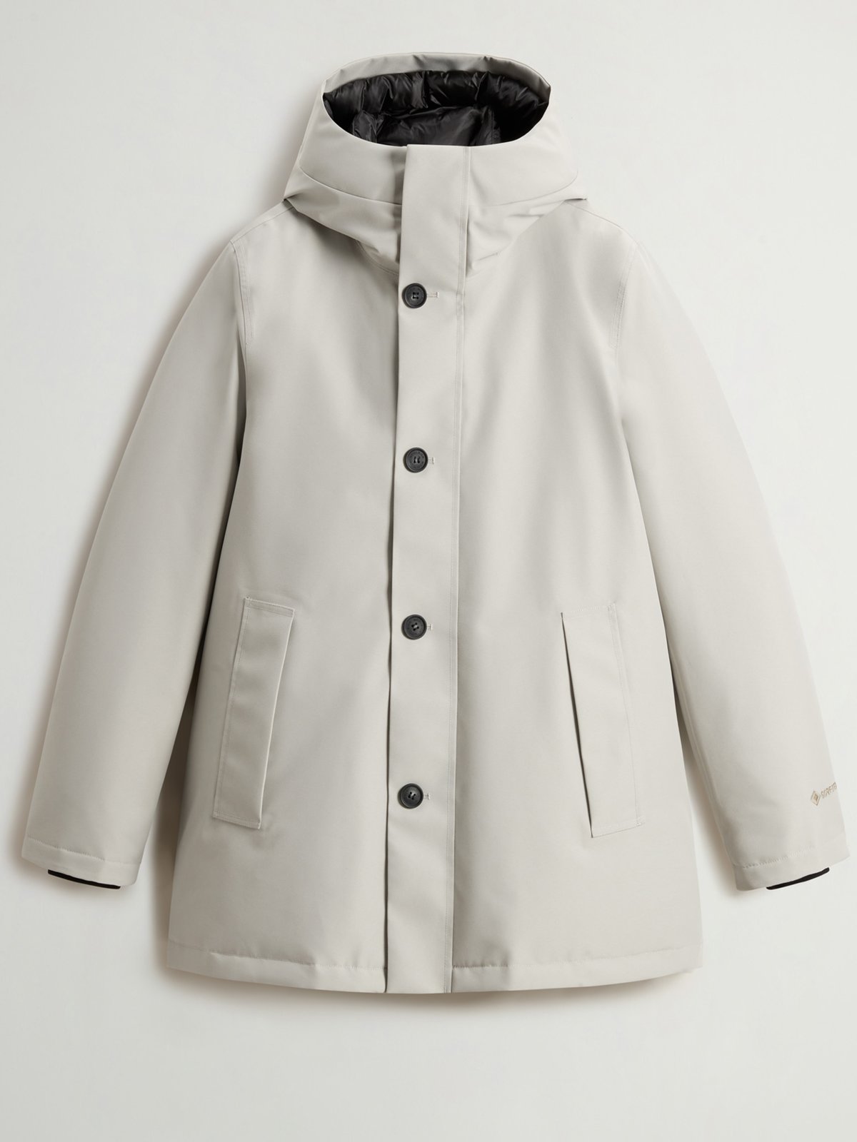 Woolrich Daunenparka mit zweilagiger GORE-TEX-Membran und Kapuze in S