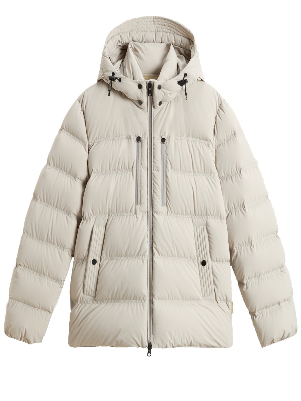 Woolrich Gesteppte Daunenjacke aus Stretchnylon mit Kapuze in S
