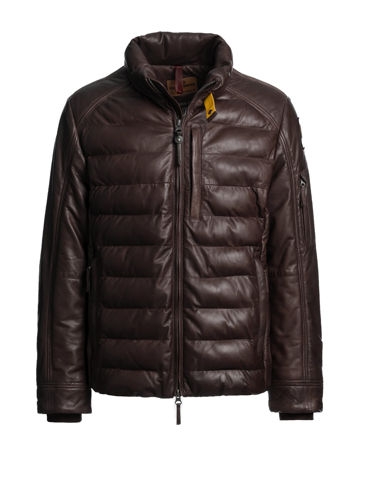 Parajumpers Weiche und gesteppte Lederjacke Ernie mit synthetischer Füllung in M