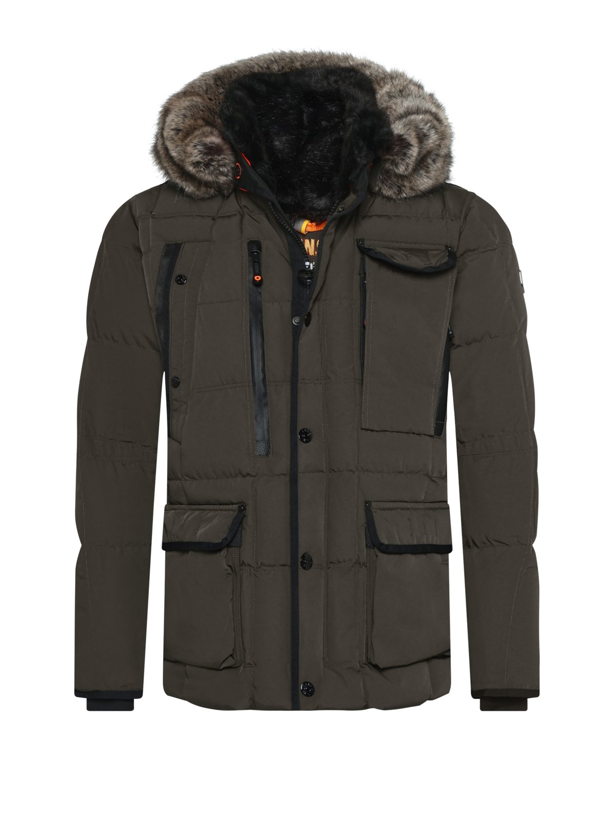 Wellensteyn Wattierter Stepp-Parka Marvellous mit Fellbesatz in S