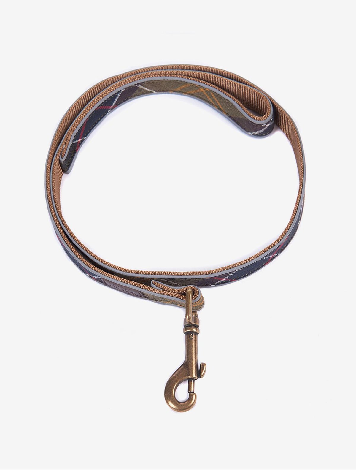 Barbour Hundeleine mit Tartanmuster und Reflektoren in 0