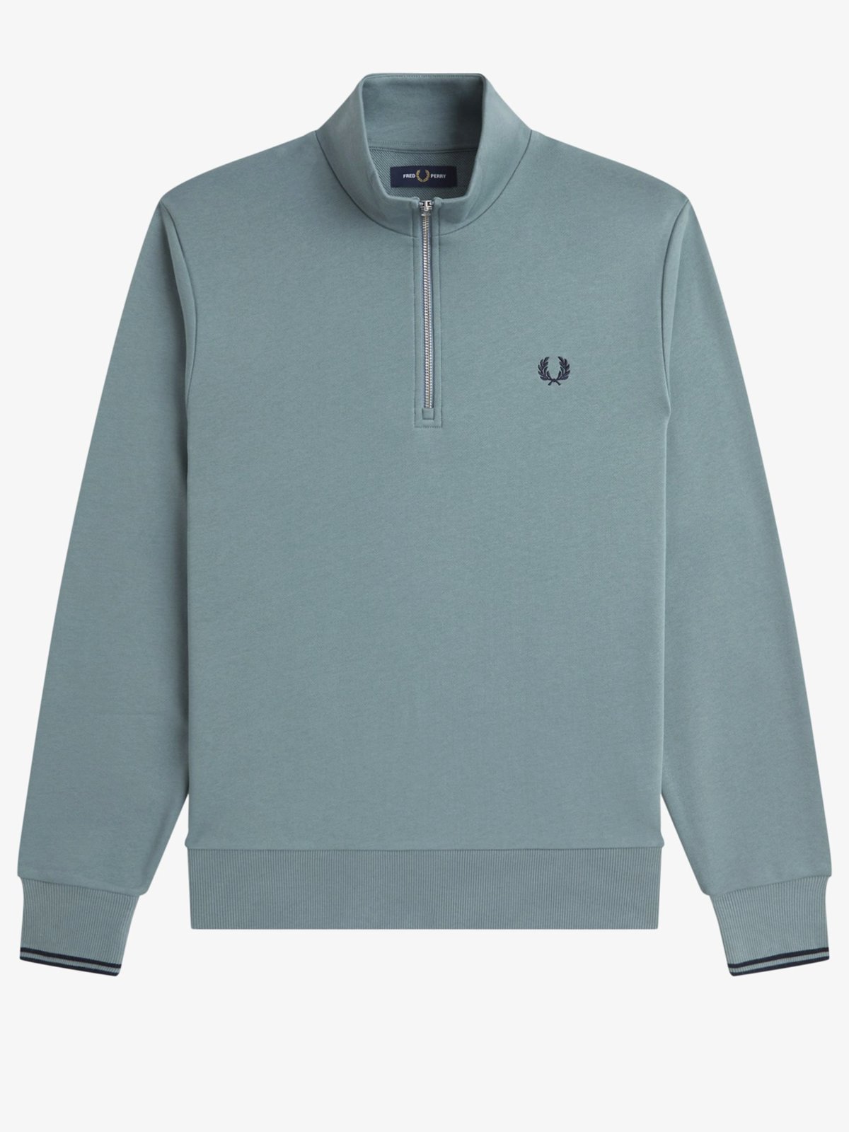 Fred Perry Sweat-Troyer mit Logo-Stickerei und Streifenakzenten in L