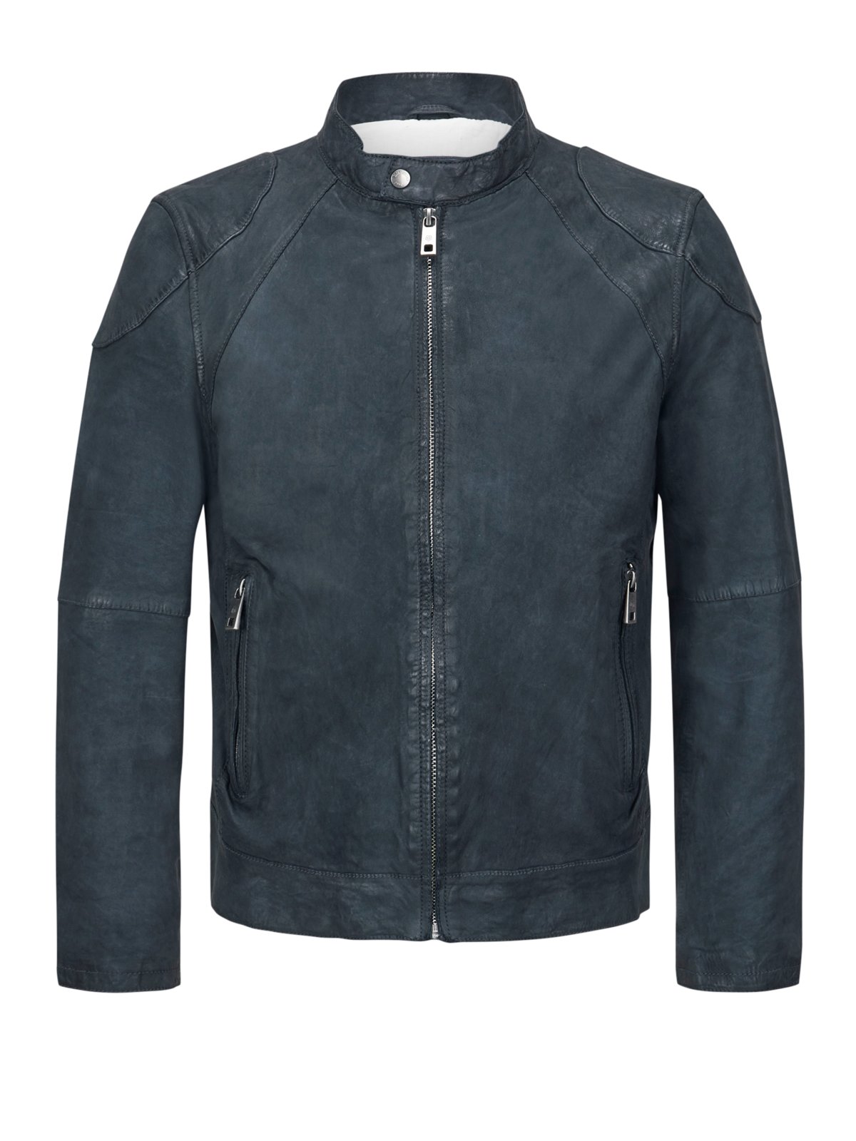 Milestone Lederjacke MSNevio aus weichem Lammnubukleder in 46