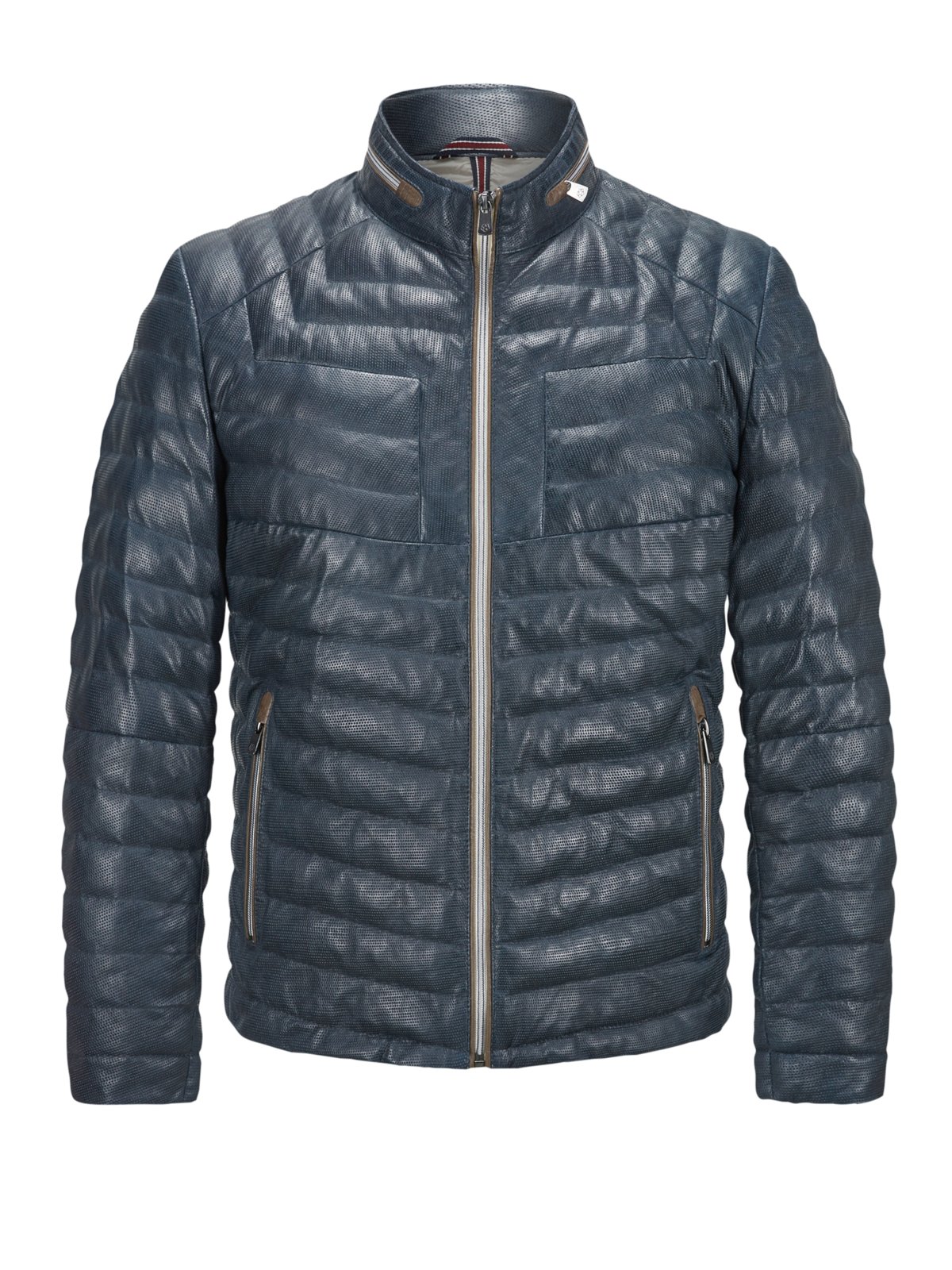 Milestone Gesteppte Lederjacke mit Sorona®-Isolation in 48