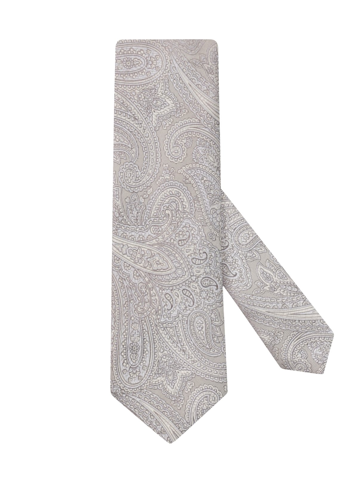 Canali Klassische Krawatte aus Seide mit Paisley-Muster in 0