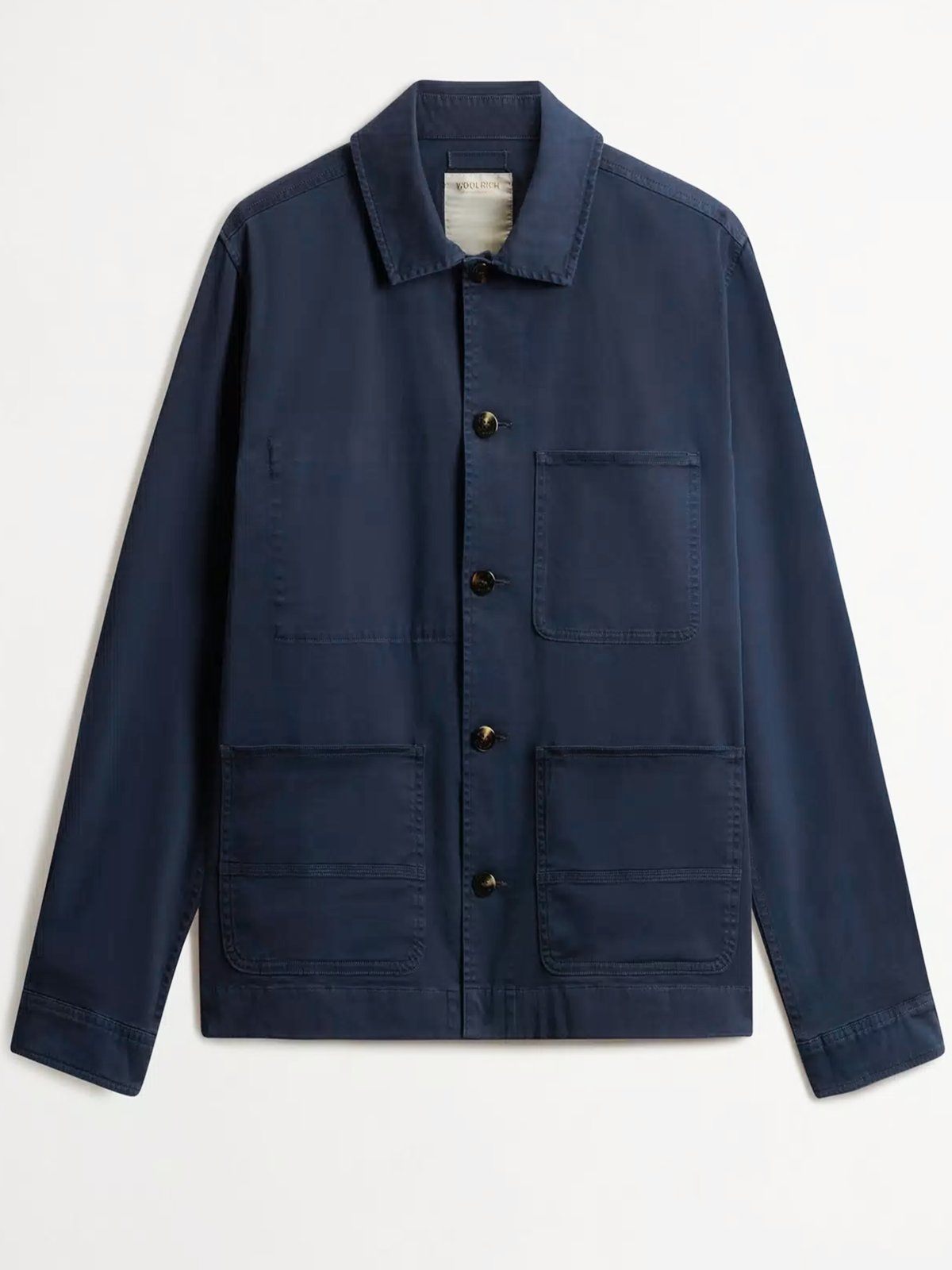 Woolrich Stückgefärbtes Overshirt Chore aus einem Baumwolltwill in S
