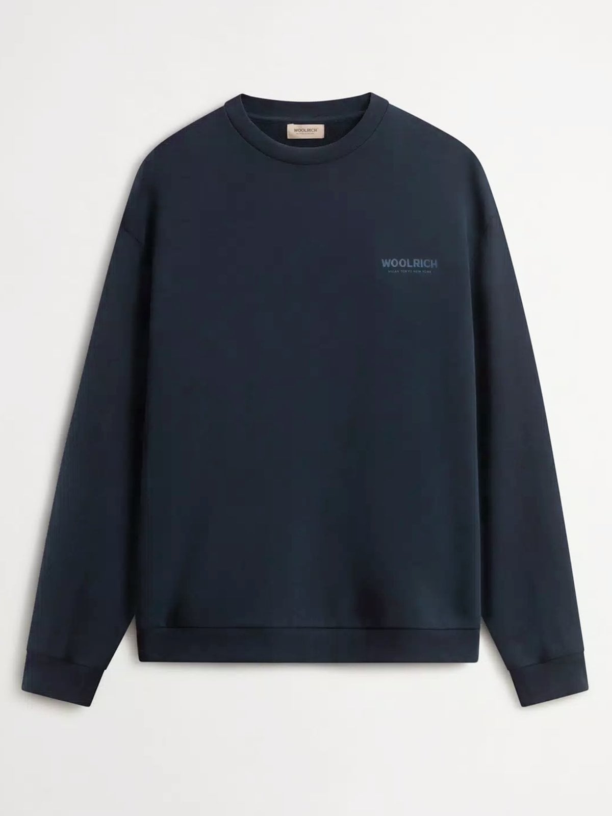 Woolrich Sweatshirt mit rückseitigem Label-Schriftzug in S