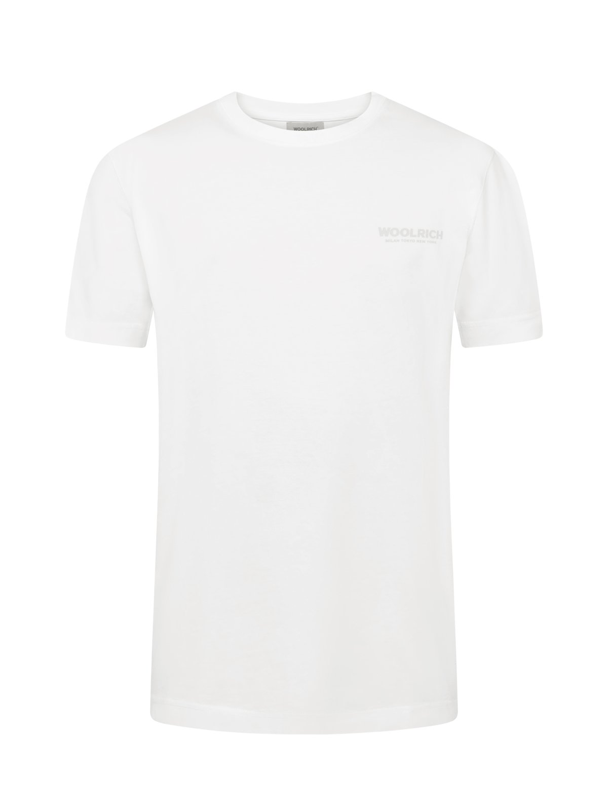 Woolrich T-Shirt aus Baumwolle mit rückseitigem Label-Schriftzug in S