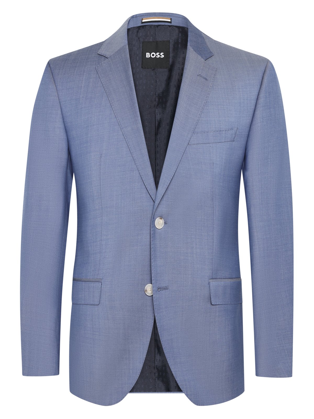 BOSS Einreiher-Sakko aus Schurwolle mit fallendem Revers in 46