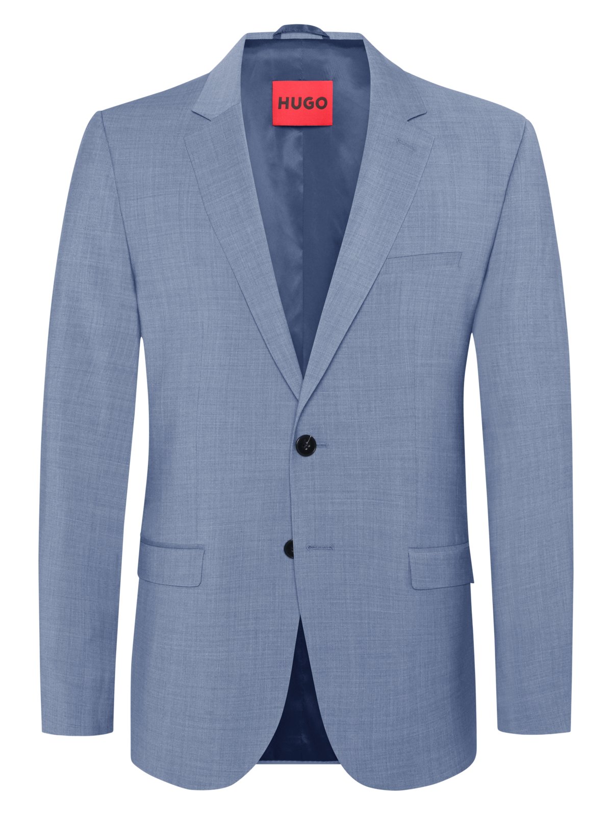 HUGO Einreihiges Sakko aus einem Wollmix mit Stretch, Extra Slim Fit in 44