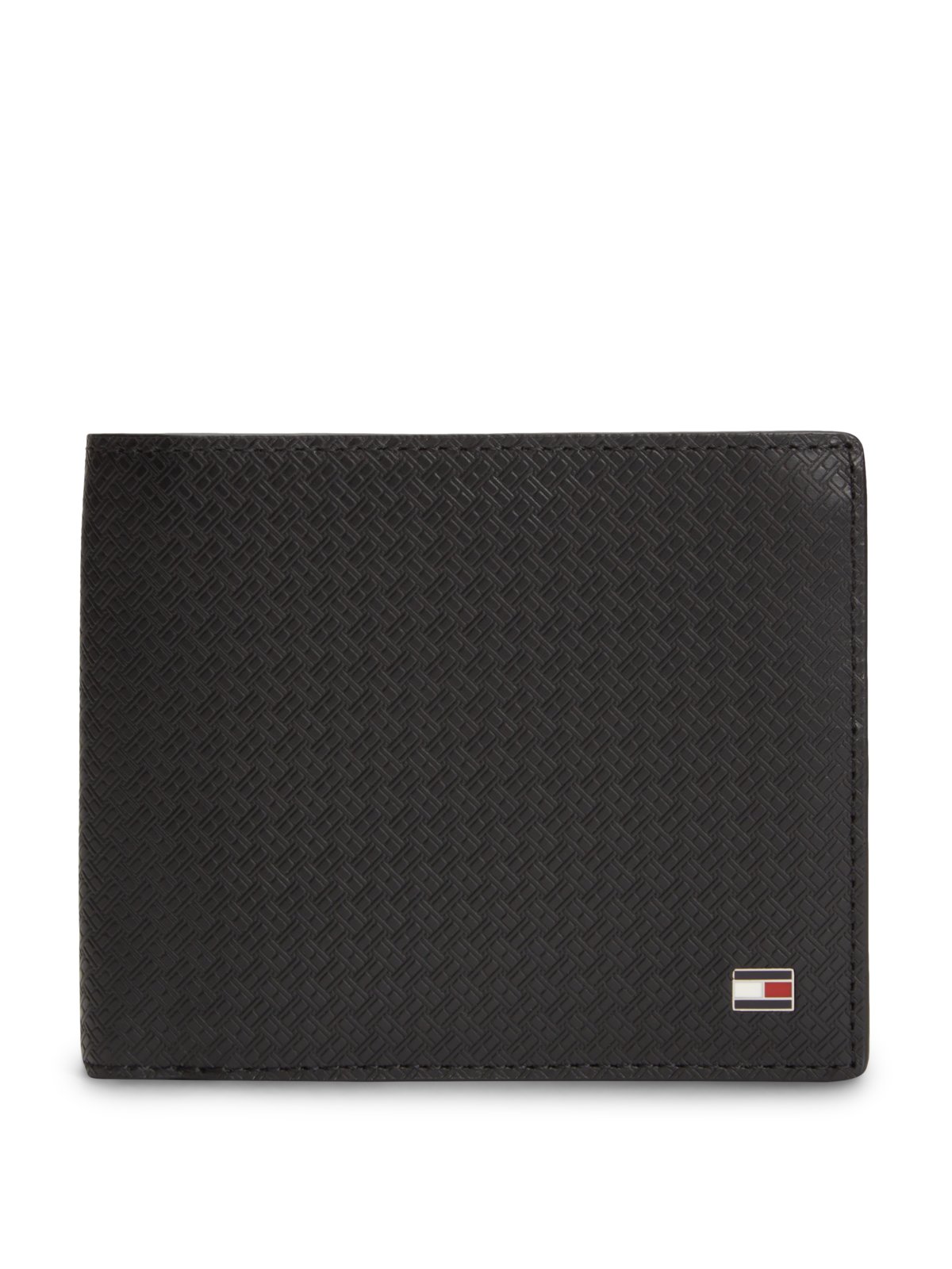 Tommy Hilfiger Geldbeutel aus Leder mit Struktur und Logo-Aufnäher in 0