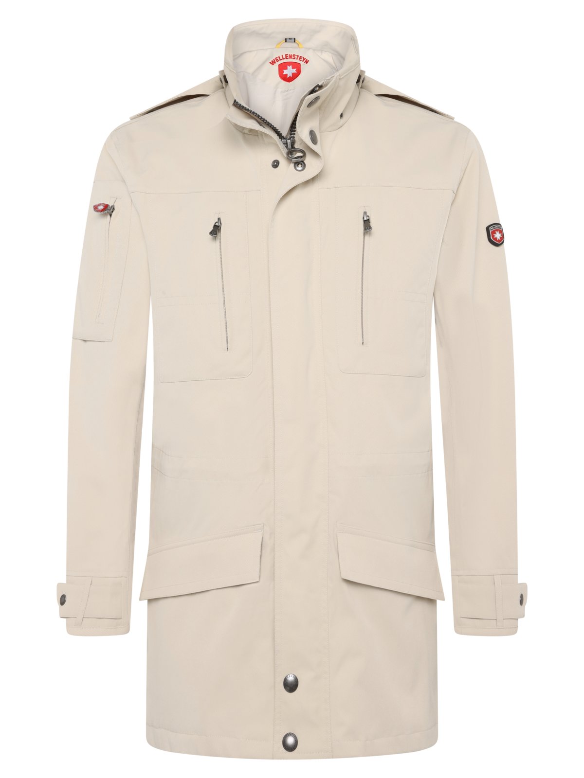 Wellensteyn Wind- und wasserabweisende Funktionsjacke mit abnehmbarer Kapuze in M