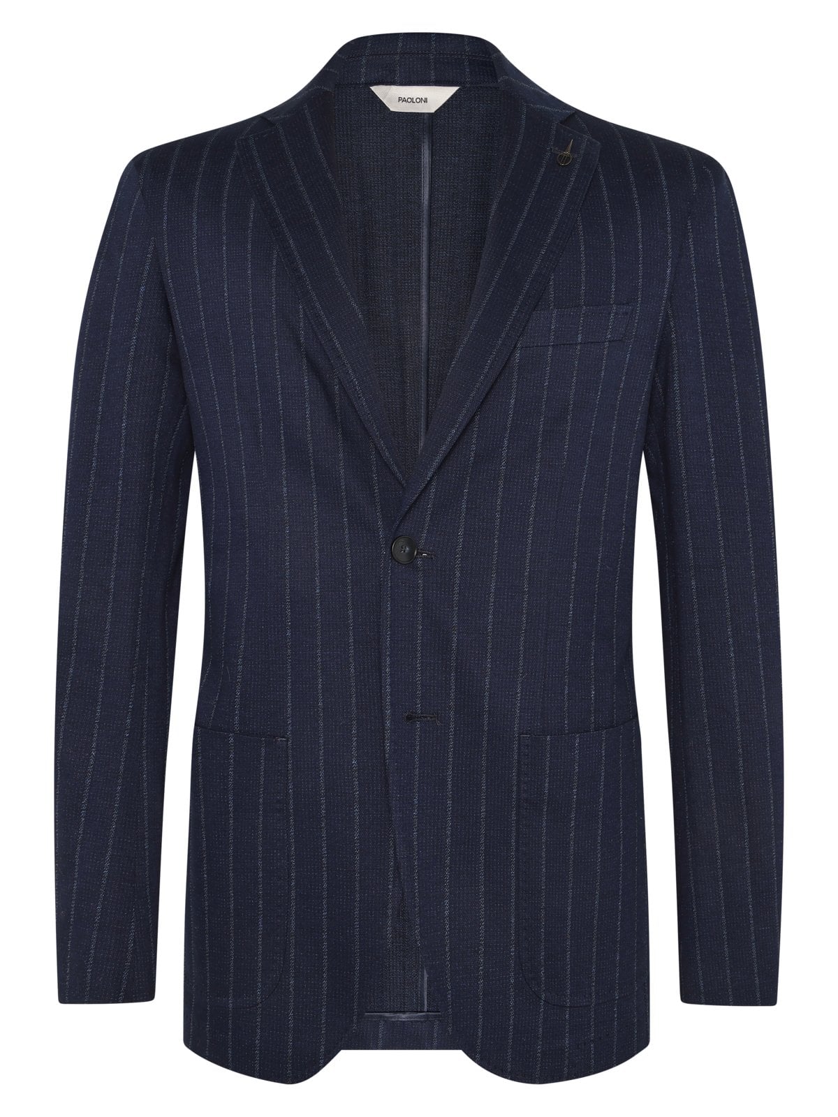 Paoloni Einreihiges Sakko mit Nadelstreifen in Jersey-Qualität in 44