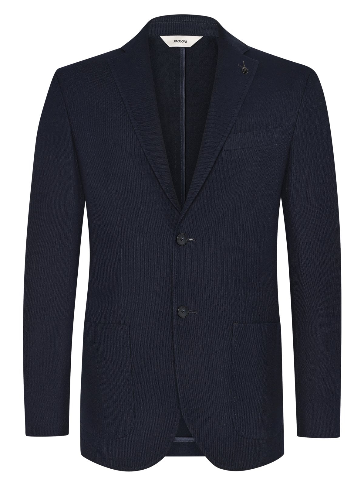 Paoloni Einreiher-Sakko aus Baumwolle in softer Jersey-Qualität in 44