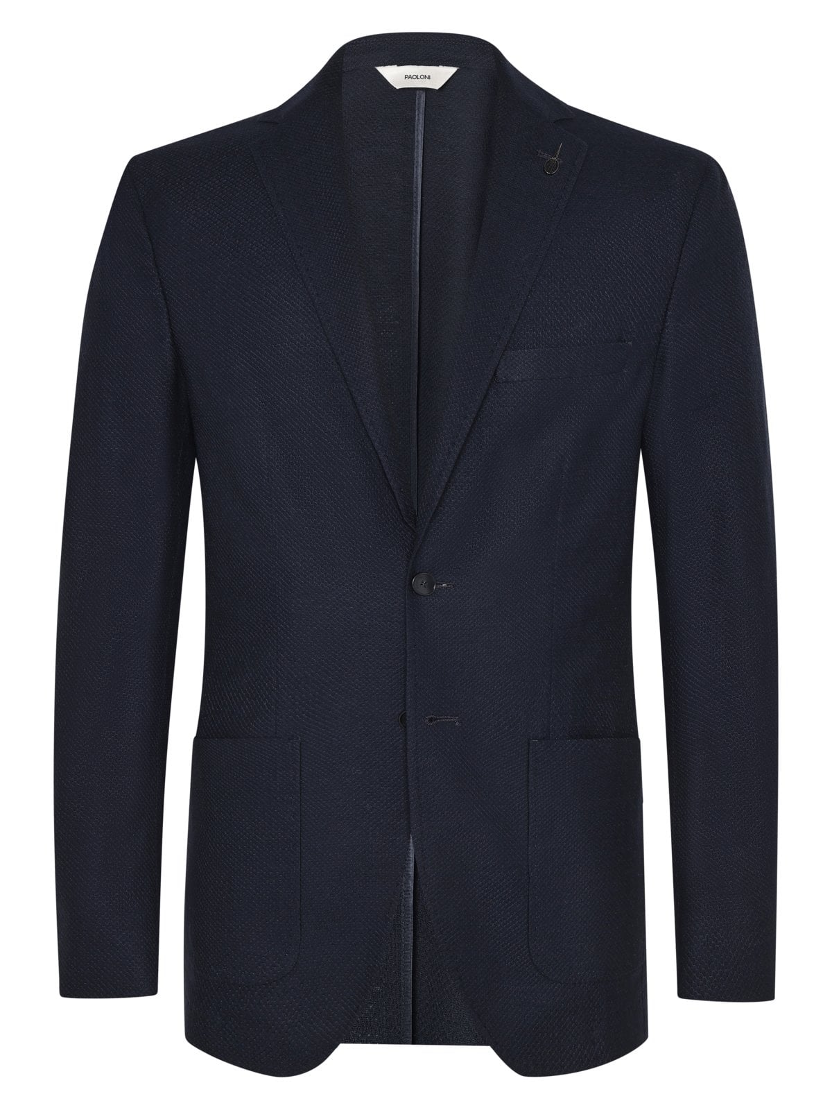 Paoloni Einreiher-Sakko aus Schurwolle mit fallendem Revers in 44
