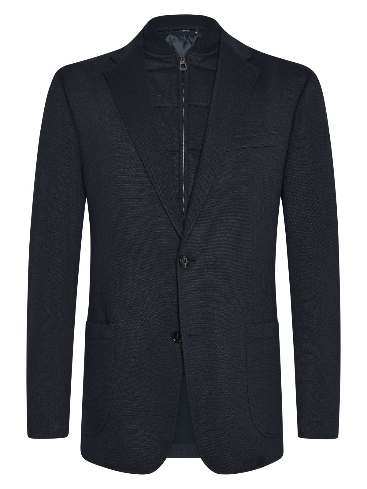 Joop! Jersey-Sakko mit heraustrennbarer Steppblende, Slim Fit in 44