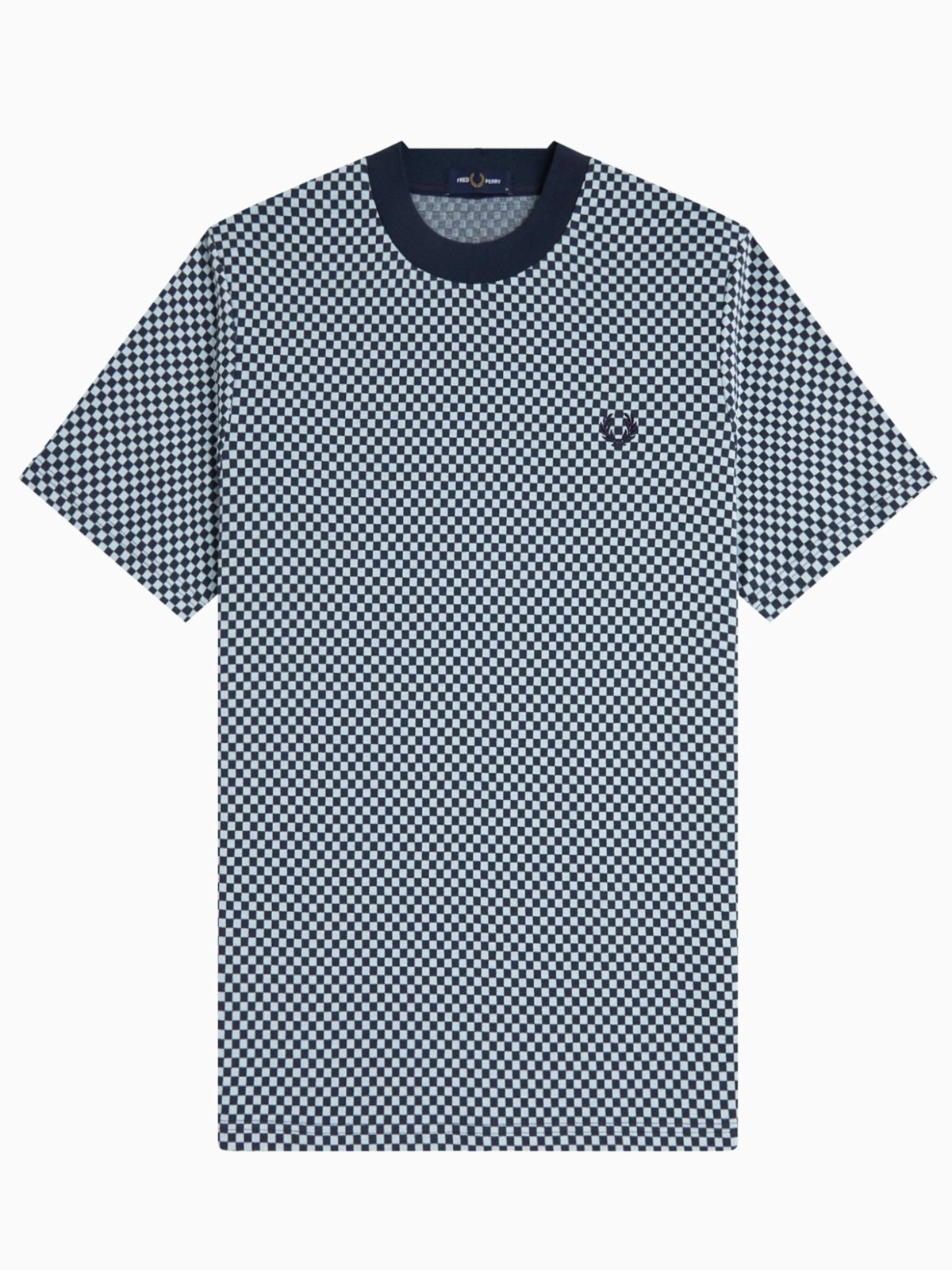 Fred Perry T-Shirt aus Baumwolle mit Schachbrett-Muster in M