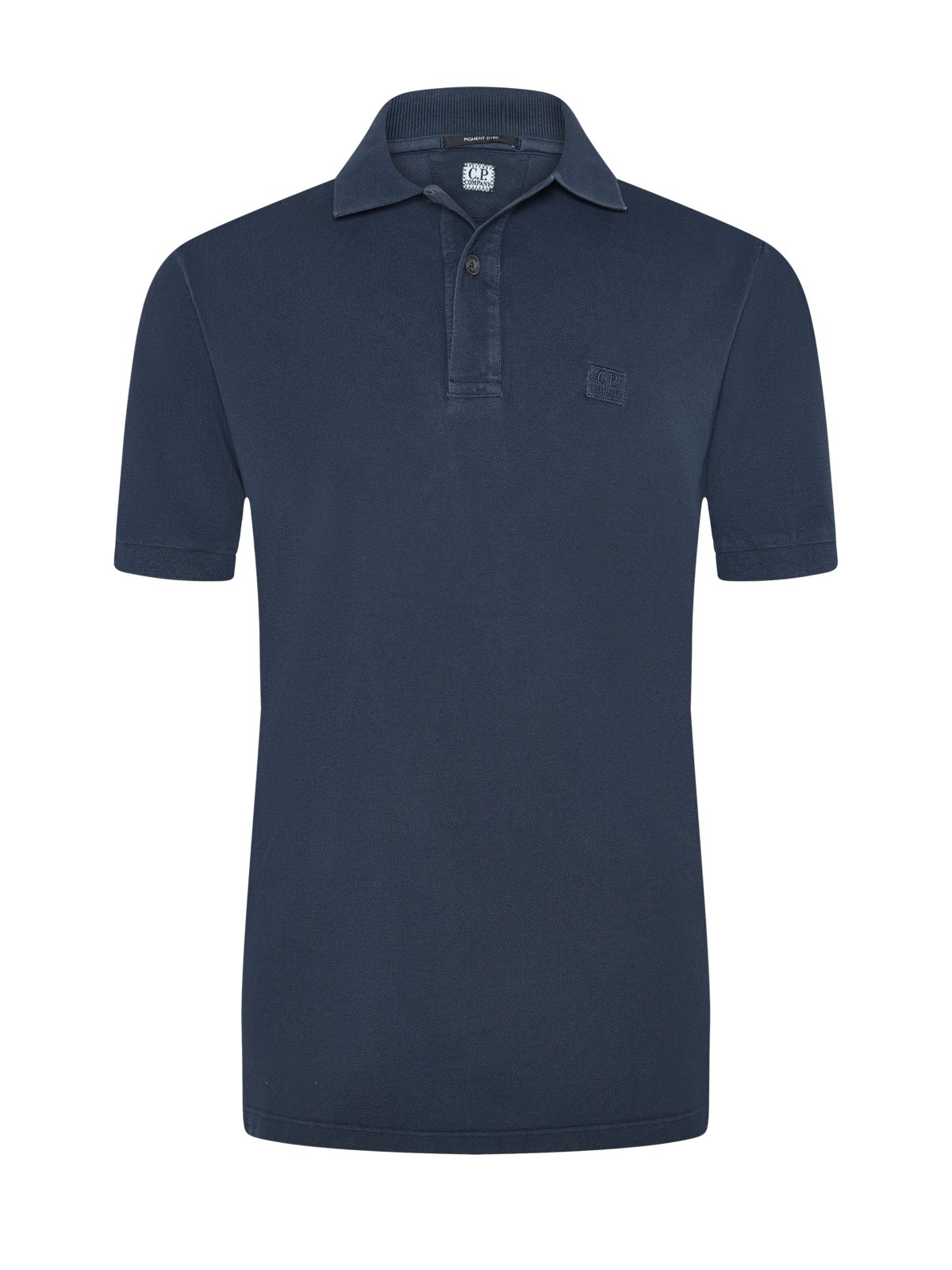 C.P. Company Garment Dyed gefärbtes Poloshirt mit Logo-Stickerei in S