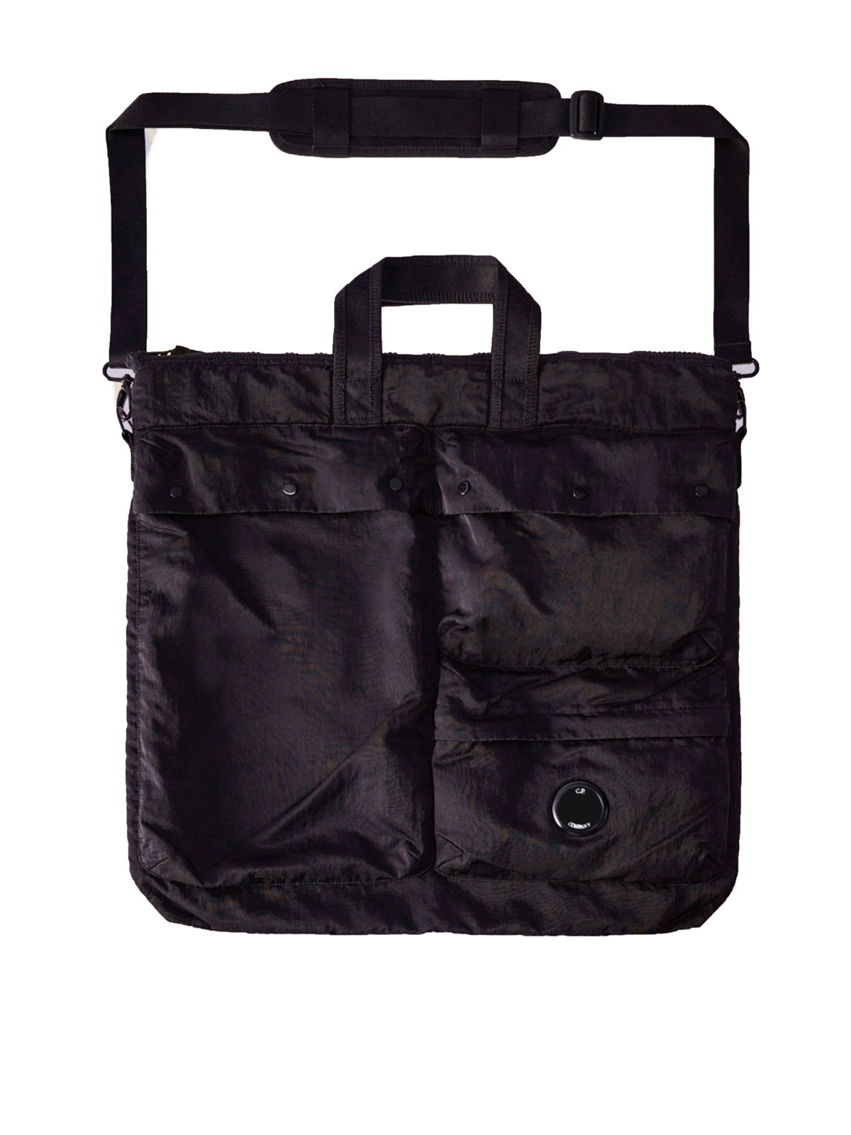 C.P. Company City-Tasche mit vielen Außenfächern und abnehmbarem Schultergurt in 0