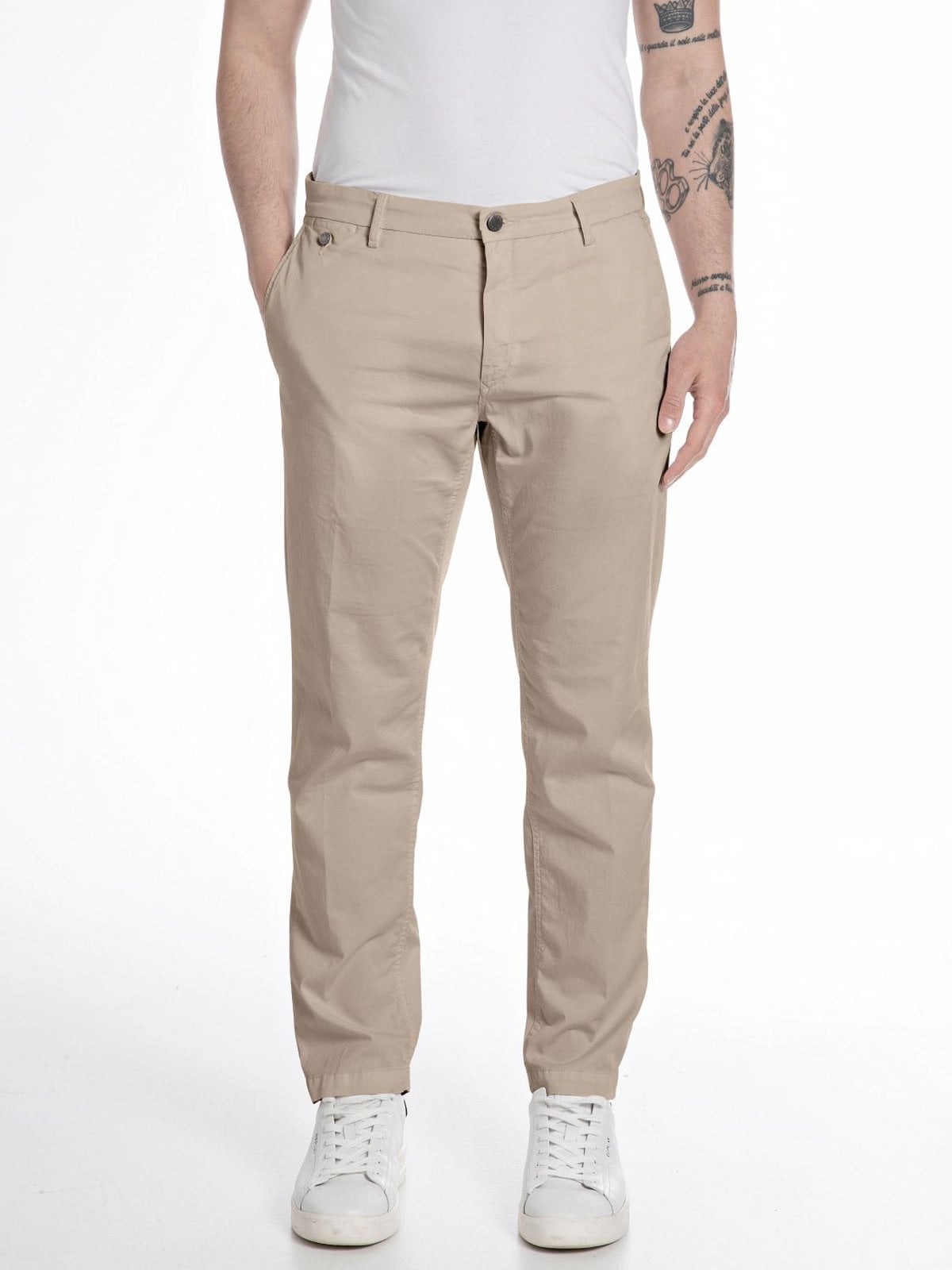Replay Leichte Chino Benni mit Stretchanteil, Regular Fit in 29/32