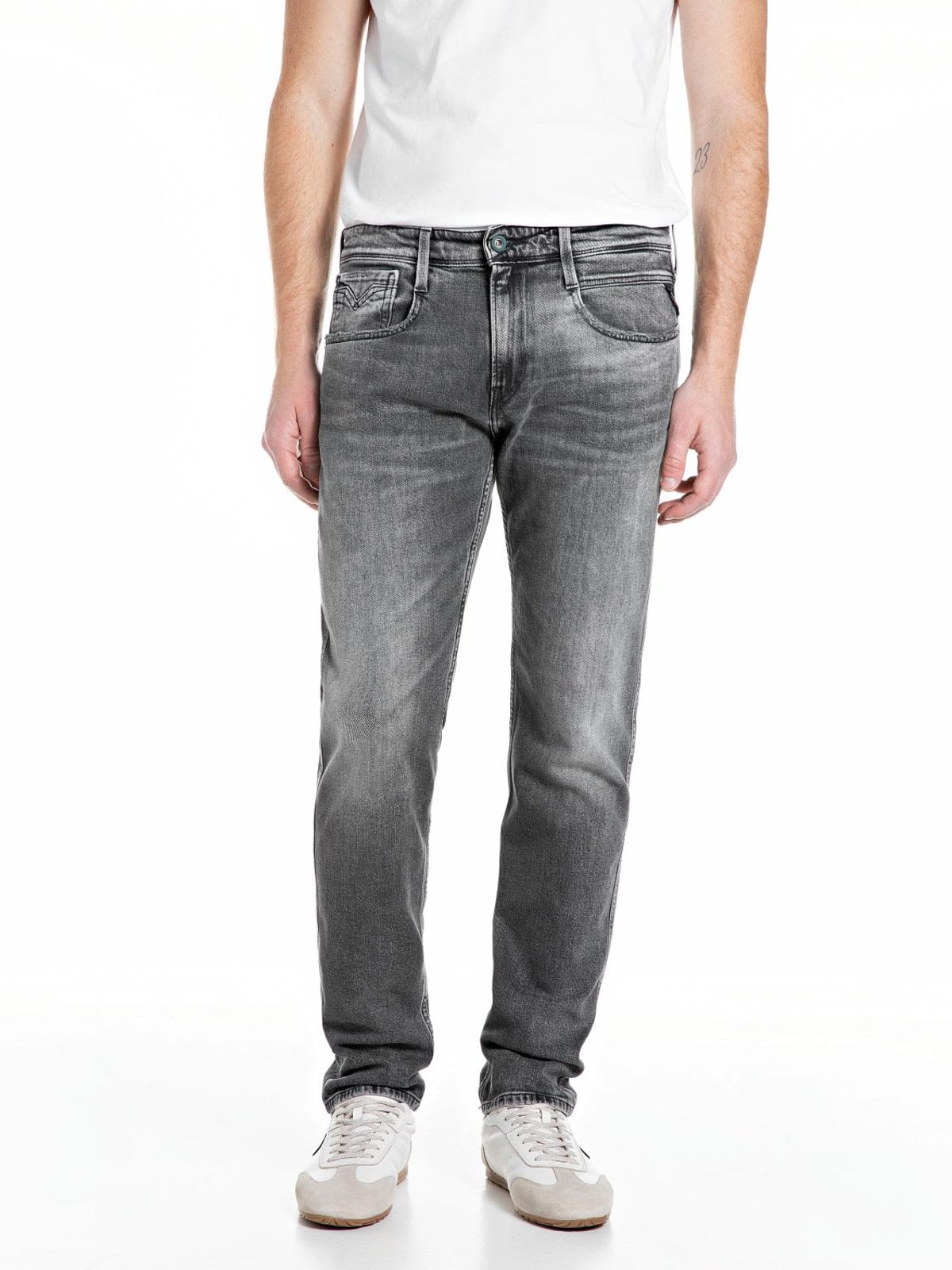 Replay Jeans Anbass mit Stretchanteil, Slim Fit in 29/32