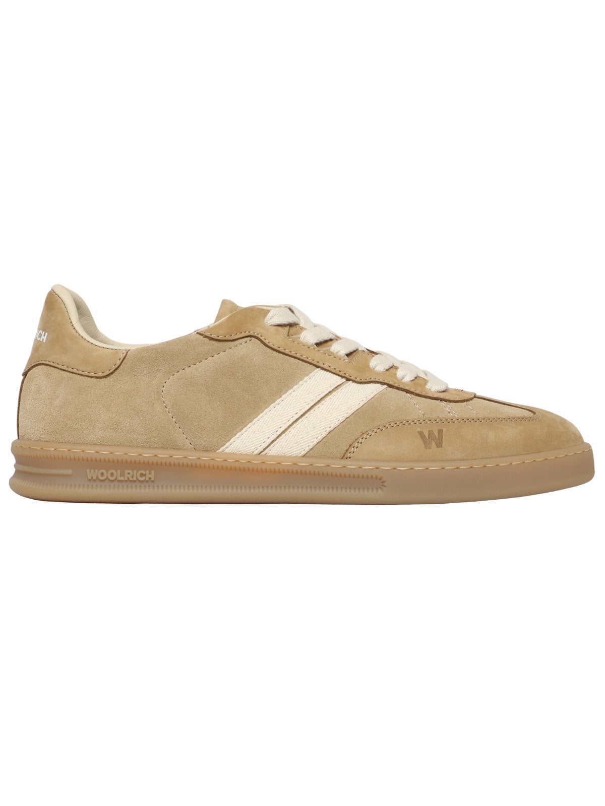 Woolrich Doubleu Tennis Sneaker aus Nubukleder mit Kautschuksohle in 40