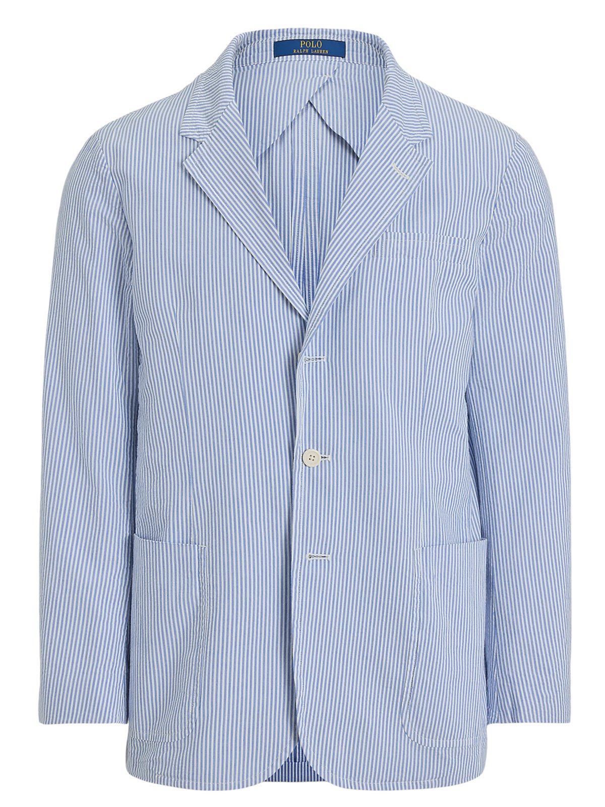 Polo Ralph Lauren Leichtes Seersucker-Sakko Polo Soft mit Streifen, Modern-Fit in S