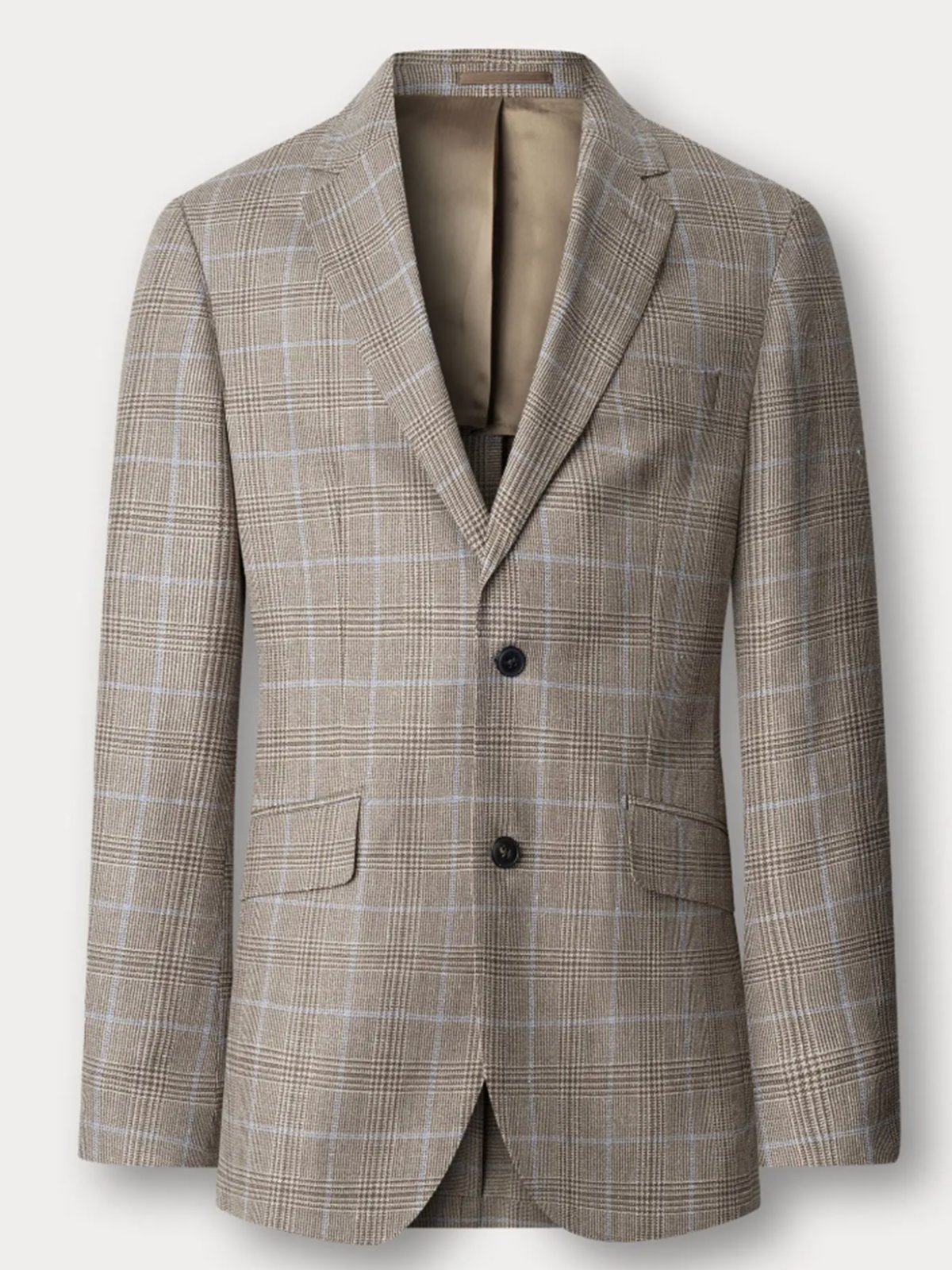 Hackett London Teilgefüttertes Woll-Sakko mit Leinen und Seide, Tailored Fit in 48