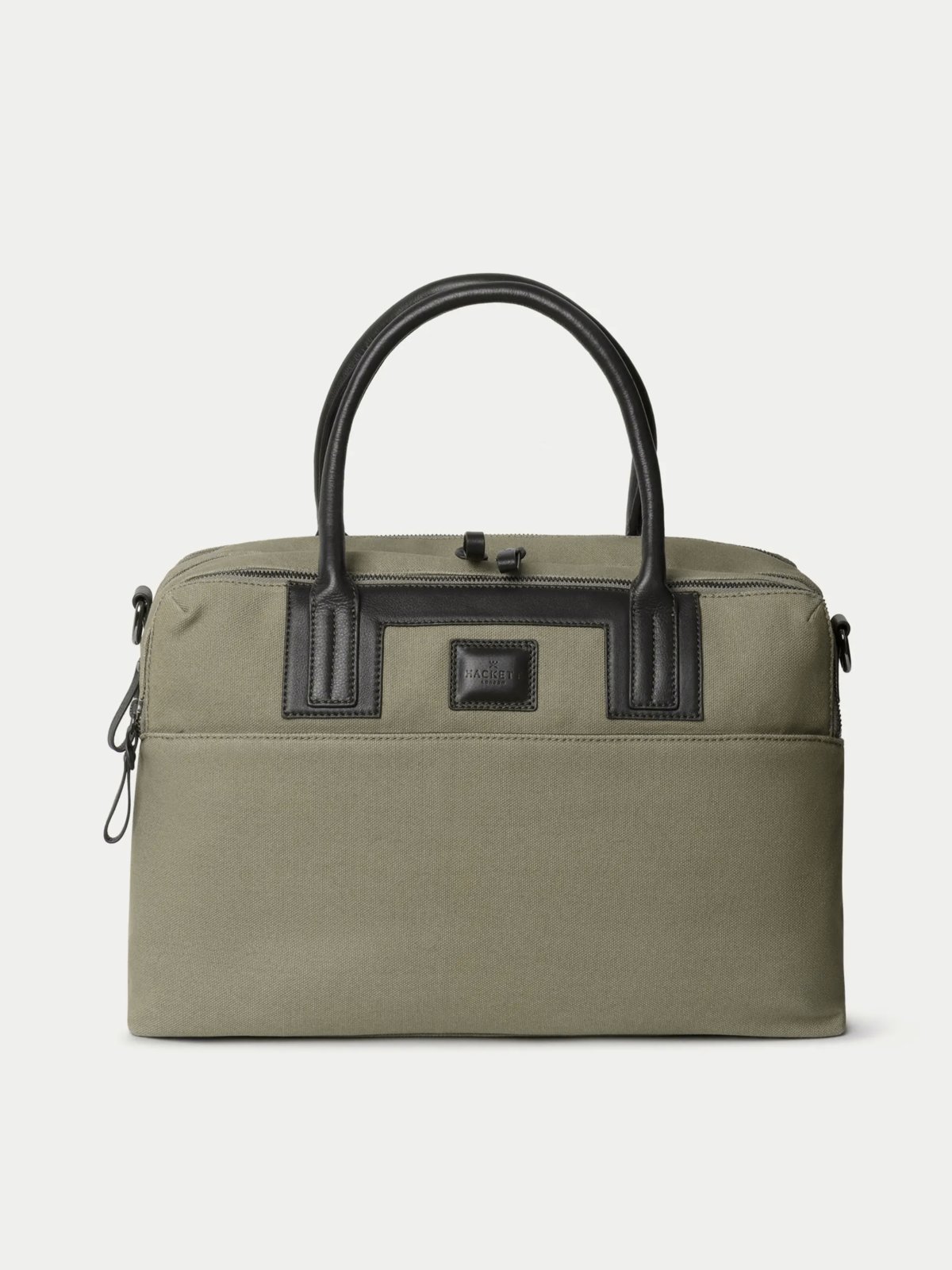 Hackett London Kleine Canvas-Reisetasche mit Leder-Details in 0