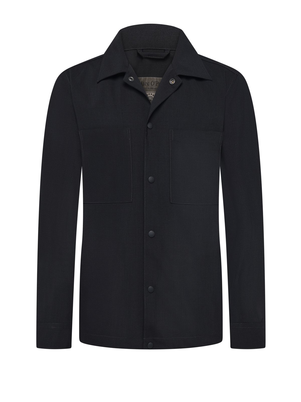 Marc O'Polo DFB Travel Collection Overshirt aus einem Wollmischgewebe mit Druckknöpfen in M
