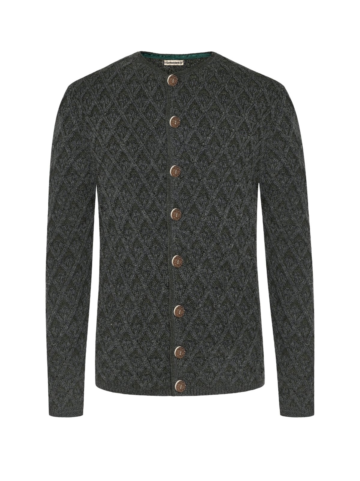 Gottseidank Leichte Trachten-Strickjacke aus Schurwolle in S