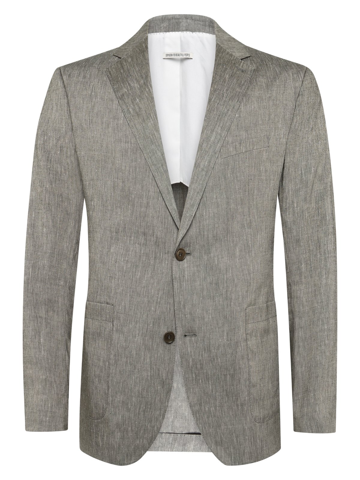 Drykorn Teilgefüttertes Sakko aus einem Leinen-Mix, Slim Fit in 46