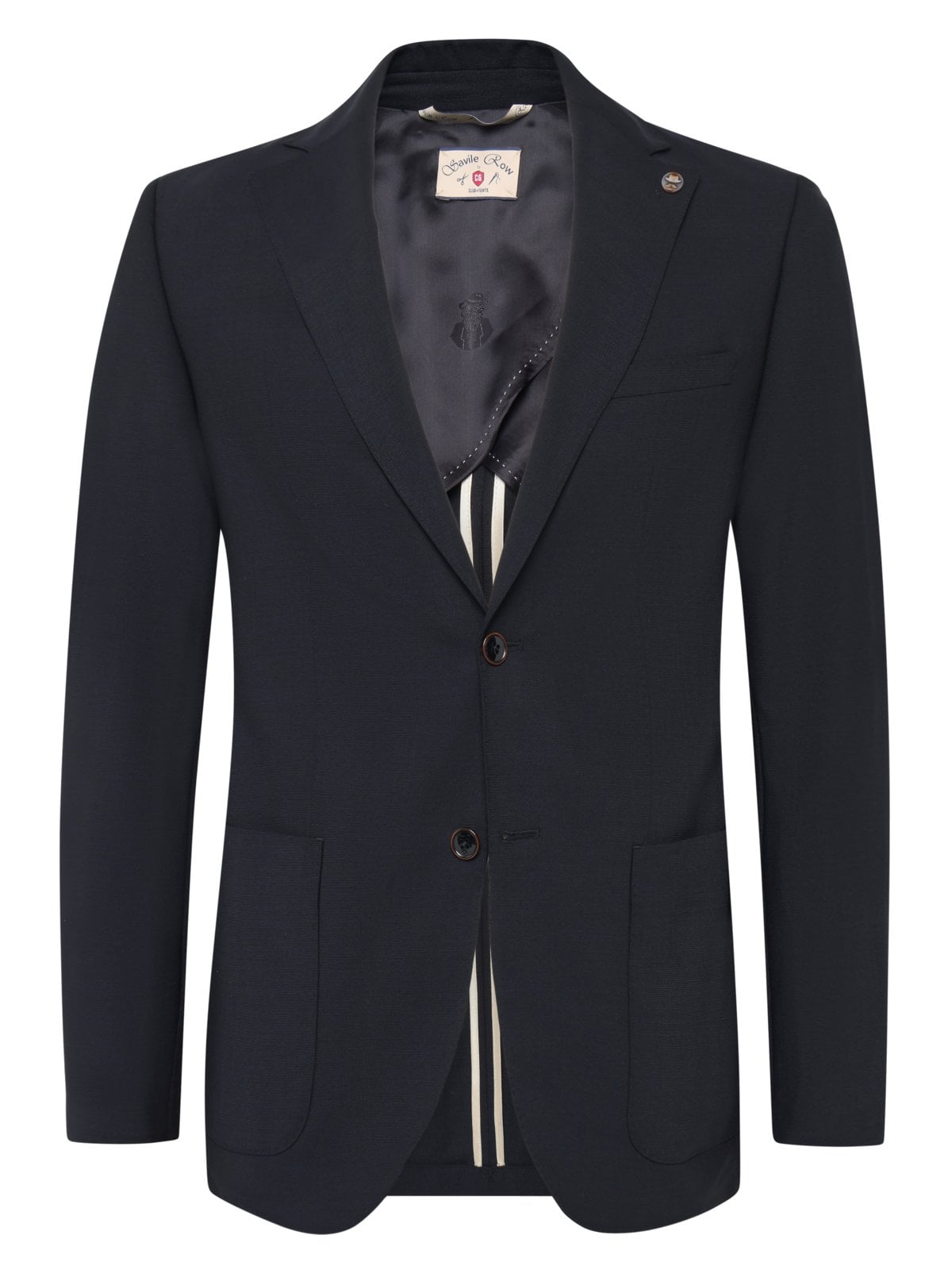 C G Einreihiges Stretch-Sakko Carver aus einem Schurwollmix, Slim Fit in 46