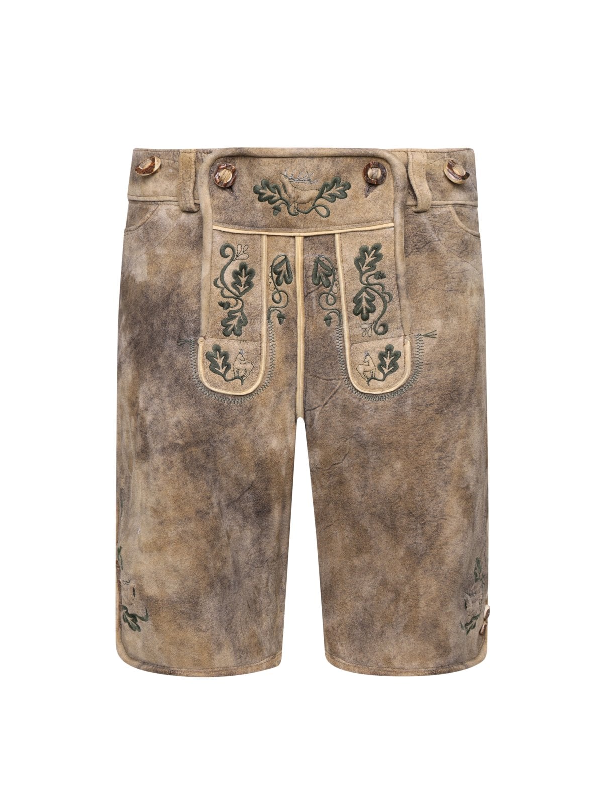 Beckert Traditionelle Trachten-Ziegenlederhose mit Stickereien in 44