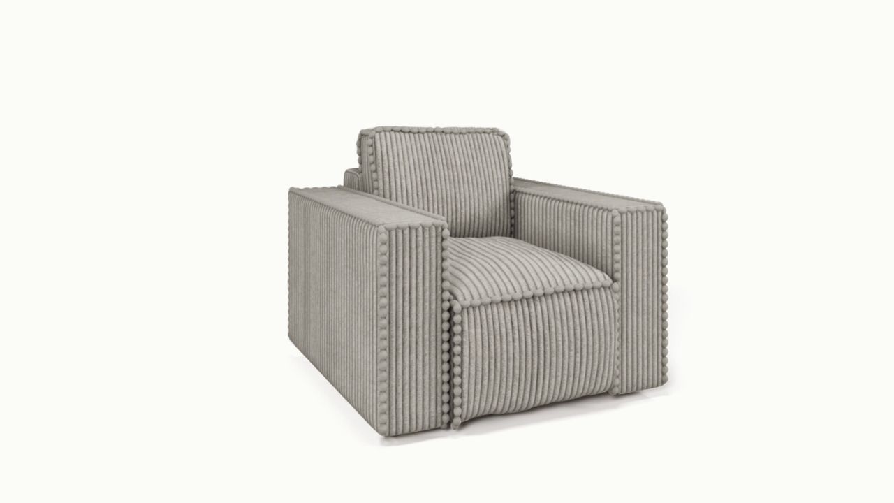 Sessel Designersessel VAJANA Stoff Tilia Hellgrau