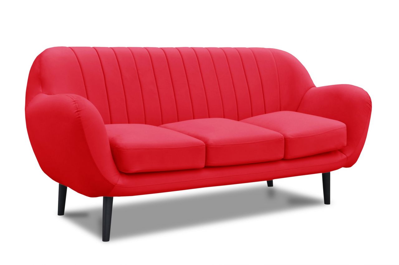 Sofa Designersofa ADAMO 3-Sitzer in diversen Stoff und Farbvarianten