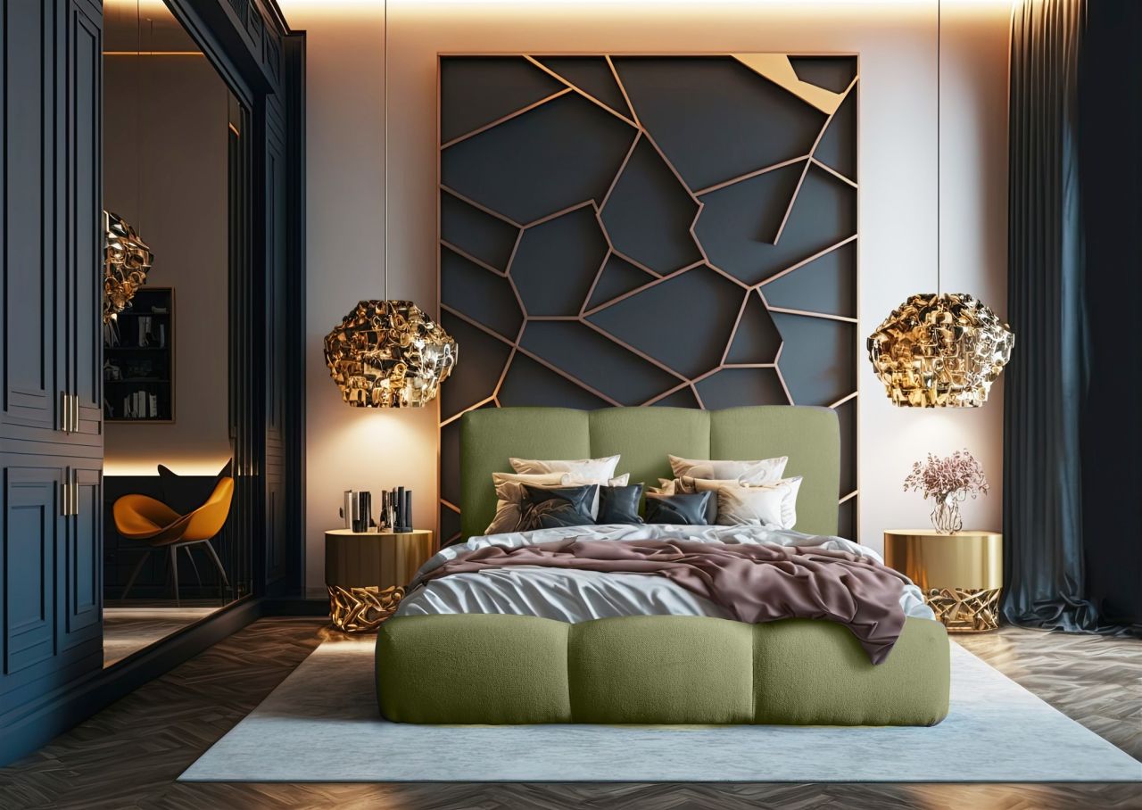 Polsterbett Doppelbett GRACIA 140x200cm Komplettset Stoff Tender Way Flaschen...