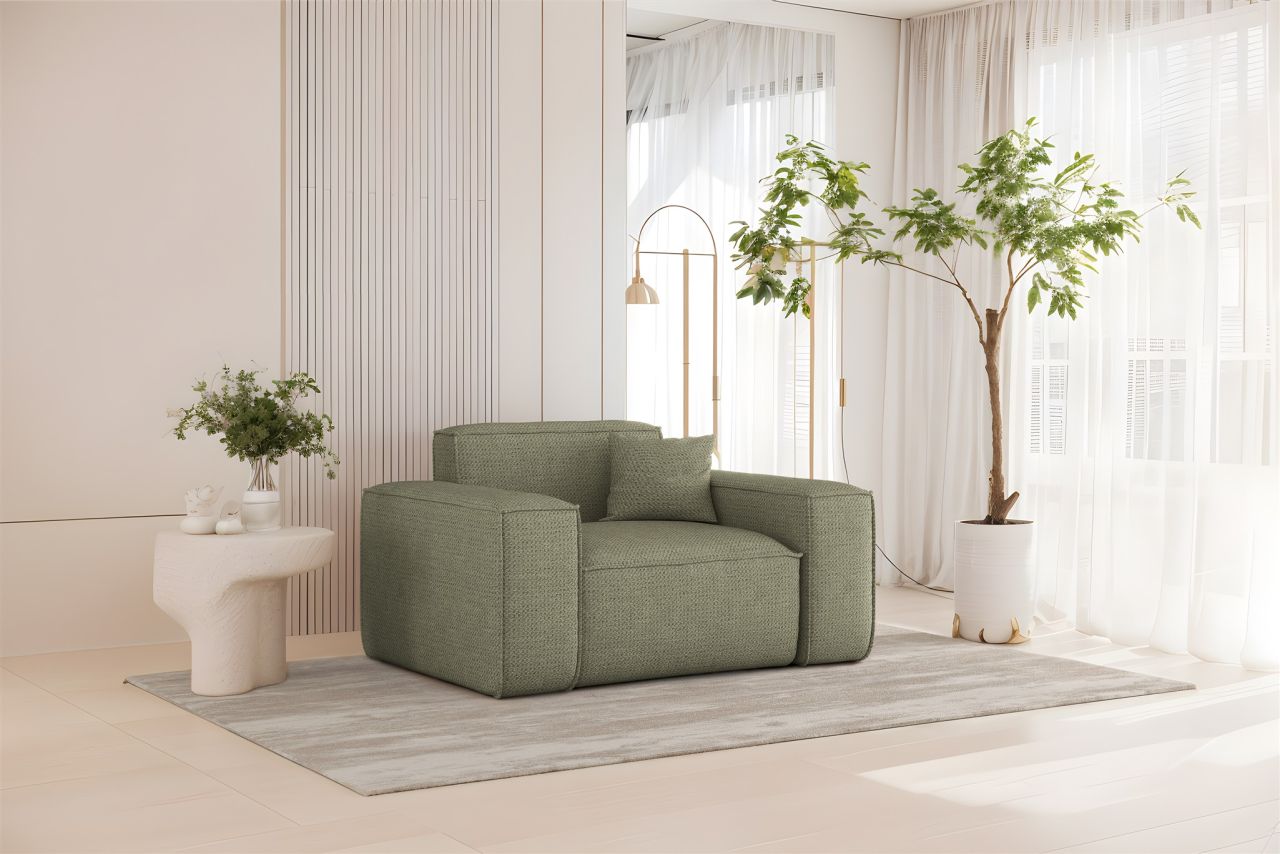 Sessel Designersessel CELES PREMIUM in Stoff Artico Grün