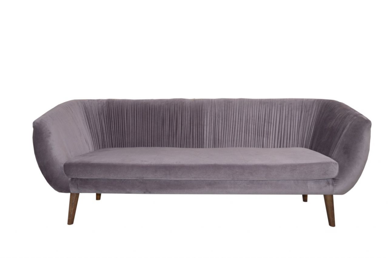 Polstersofa Sofa 3-Sitzer FABRICE Massivholz Buche