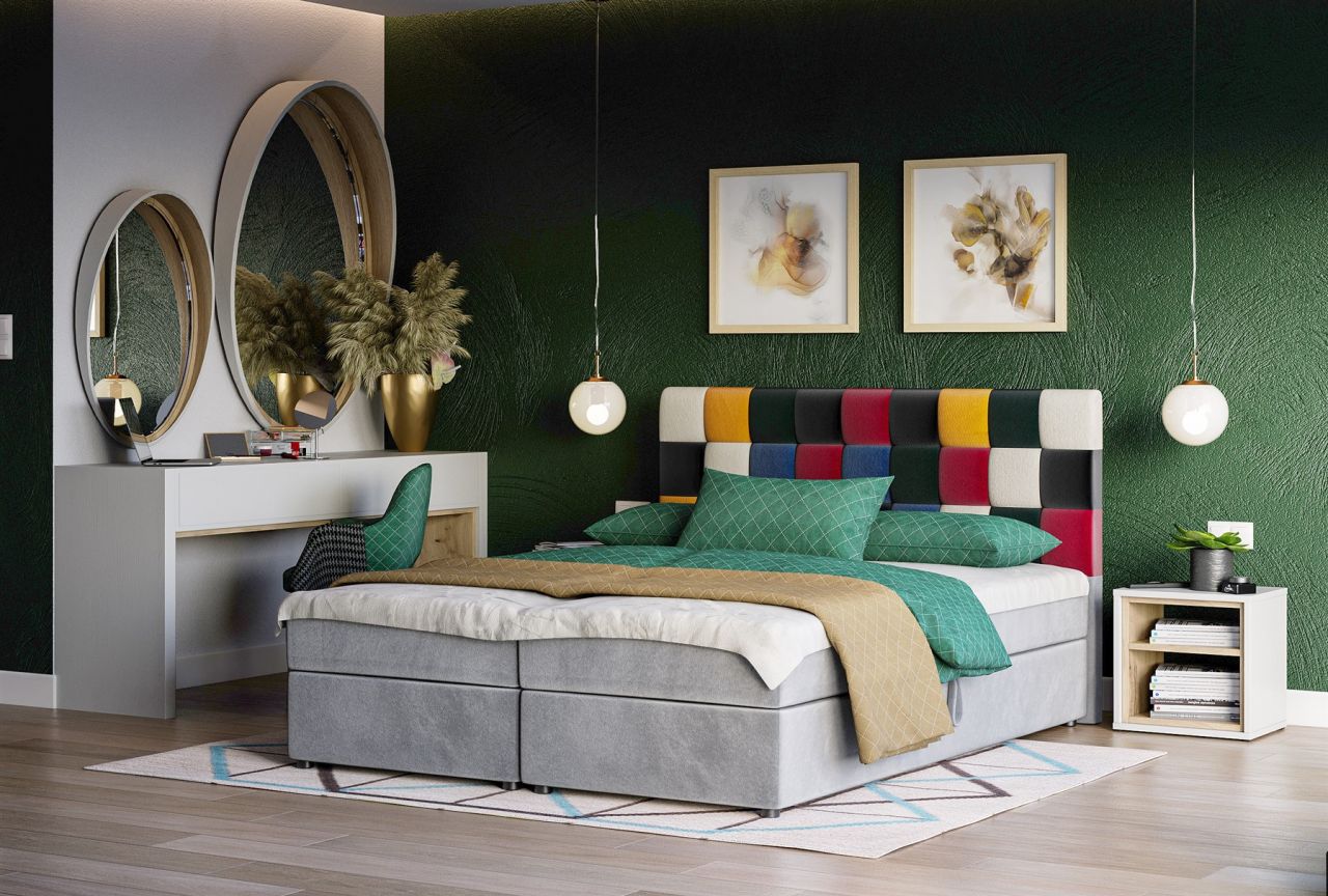 Boxspringbett Schlafzimmerbett RAINBOW 160x200cm Variante Nr.2