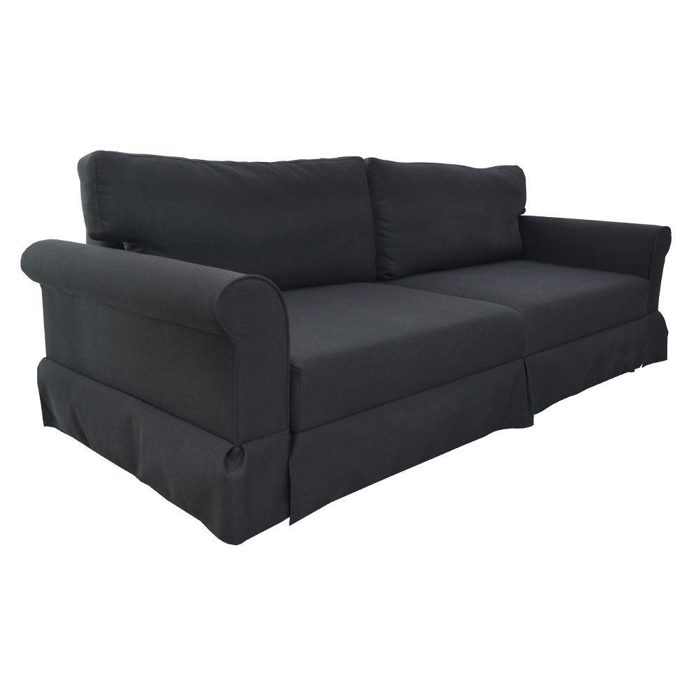 Polstersofa Sofa 3-Sitzer MANILA mit Schlaffunktion Massivholz Buche