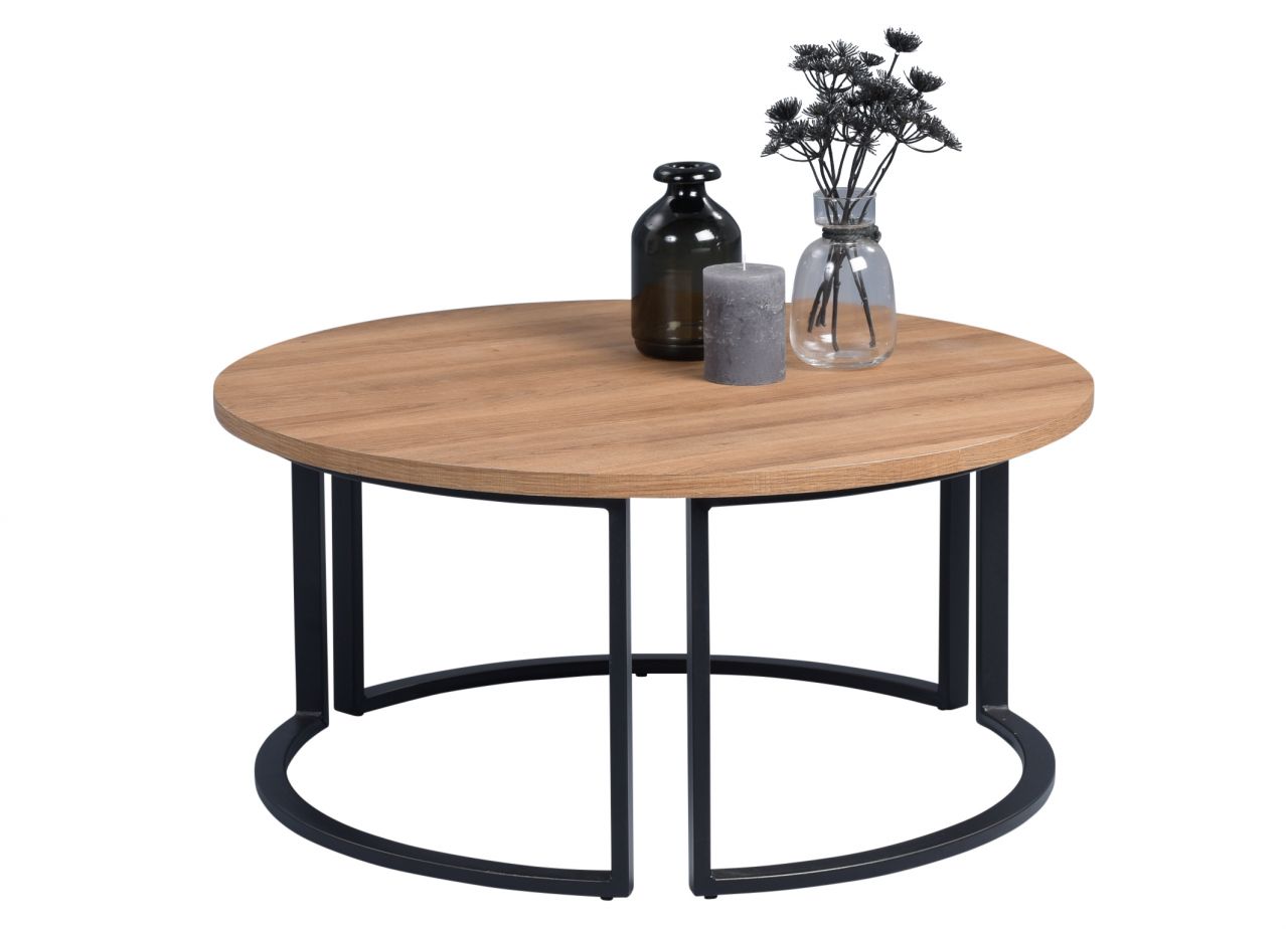 Couchtisch Beistelltisch DAGO 38x80 cm Dekor Eiche braun