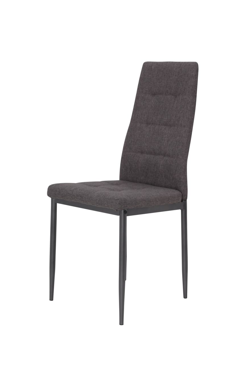 Esszimmerstühle Stühle Vierfußstuhl 4er Set LUISE Schlamm / Grau